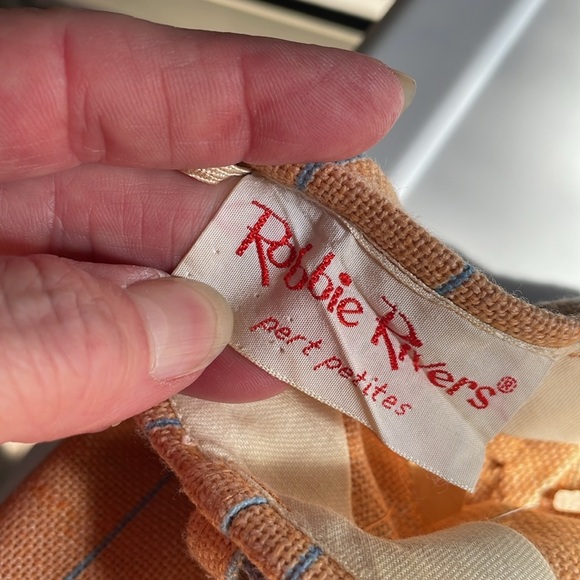 Super vintage 60’s style Robbie rivers pale yellow & powder blue sweater /skirt - Picture 4 of 7